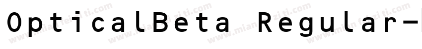 OpticalBeta Regular字体转换
